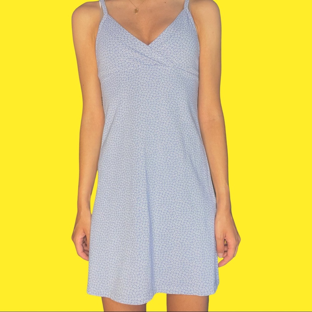Blue Flowery Sun Dress